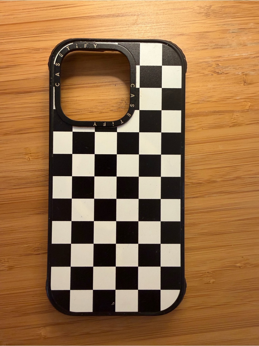 Casetify Black & White Checkerboard Phone Cover IPHONE 15